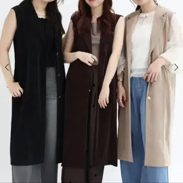 Vin 메쉬 벨로아 테일러드 롱베스트