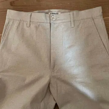 auralee24ss WASHED HARDTWIST CANVASPANTS