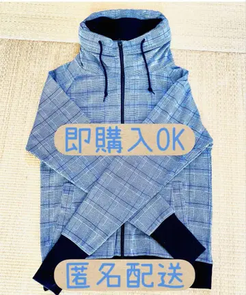 체크 무늬 후드 부착 후드티