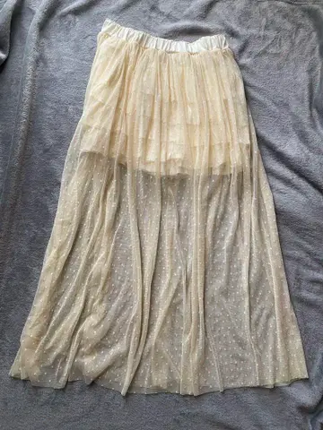 캔디 스트리퍼 쉬폰 롱 스커트 18690엔 택 포함 미사용 새상품