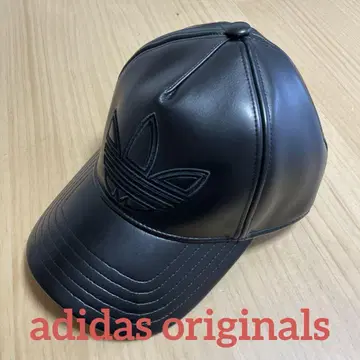 [새상품] adidas originals 아디다스 인조 가죽 캡 블랙