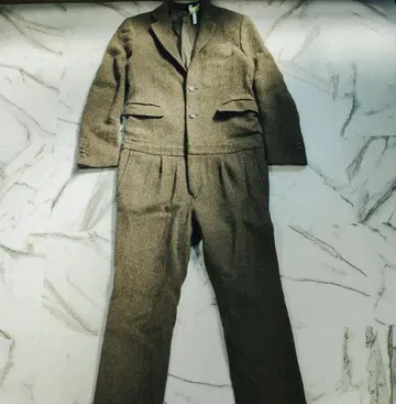 14AW 미스터 젠틀맨 헤링본 점프 수트 M 카키 일본