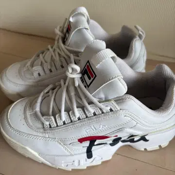 Fila 화이트 스니커즈 통굽 24cm