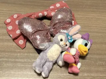 디즈니 머리띠 봉제 인형 세트