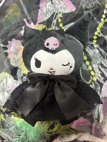 쿠로미 x 아베일 콜라보 봉제 인형 키링 마스코트