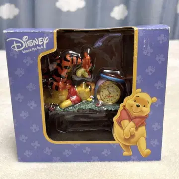 곰돌이 푸 푸우 티거 탁상 시계 피규어 입상