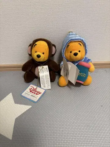 택 포함 레어 디즈니 스토어 곰돌이 푸 인형옷 푸우 원숭이 별자리