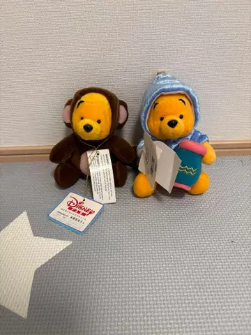 택 포함 레어 디즈니 스토어 곰돌이 푸 인형옷 푸우 원숭이 별자리