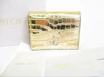 초 레어 [미사용] 지미추 jimmy choo 크로커다일 접이식 지갑