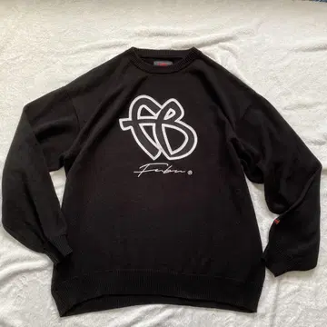 FUBU 크루넥 풀 로고 니트 스웨터 XL 빅 사이즈 Y2K