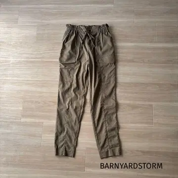 [ BARNYARDSTORM ] 린넨 스트레치 카고 팬츠