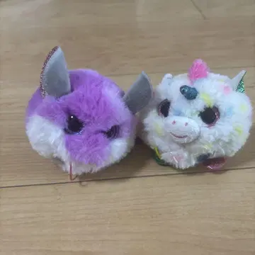 Ty 봉제 인형 유니콘과 보라색 동물