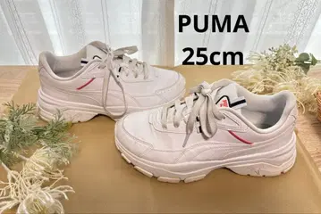 PUMA 스니커즈 25cm 화이트 통굽