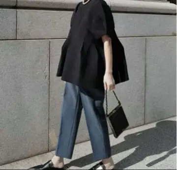 새상품급 machatt 마차트 턱 테이퍼드 팬츠 그린 S
