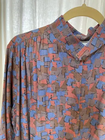 marimekko 100% 코튼 롱 셔츠 원피스 42