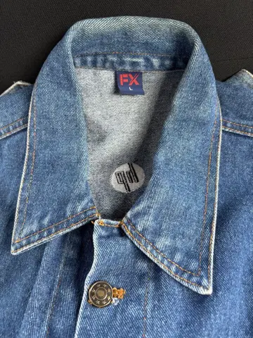 00s? 휴렛팩커드 자수 로고 데님 자켓