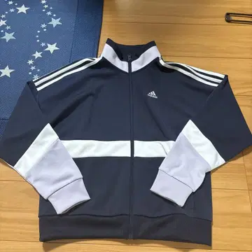 adidas 네이비 스트라이프 저지 S
