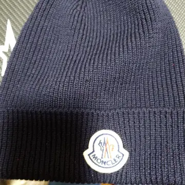 MONCLER 네이비 니트 모자 원사이즈