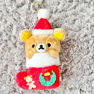 2017년 크리스마스 산타 부츠 봉제 인형 리락쿠마