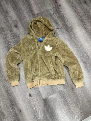 adidas 플리스 자켓 카키 S
