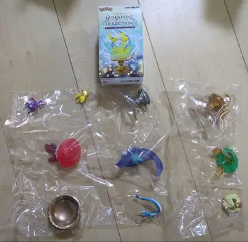 내부 가방 미개봉 포켓몬 젬스톤 컬렉션 2 피규어 3개 세트