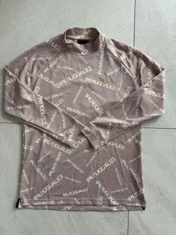 1PIU1UGUALE3 로고 스트레치 하이넥 셔츠