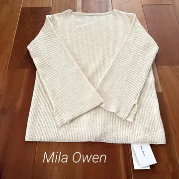 미착용 [ Mila Owen ] 아지메 니트 화이트