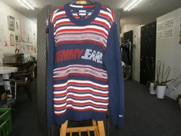 TOMMY JEANS 스트라이프 니트 L 사이즈
