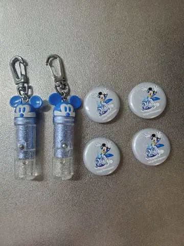 미키마우스 라이트 키링 20주년 캔뱃지 디즈니 Disney