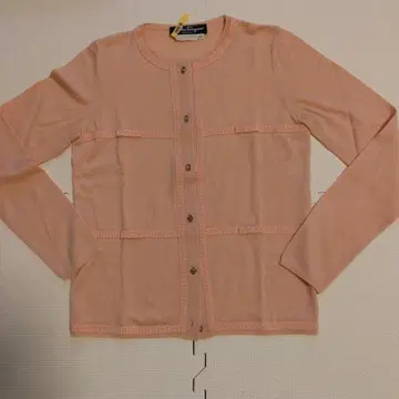 Salvatore Ferragamo 핑크 가디건 XS