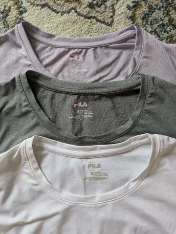 FILA 여성용 반팔 T셔츠 3장 세트