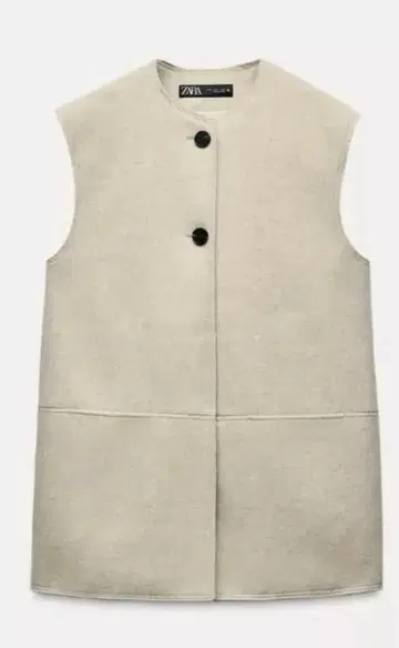 ZARA 자라 롱 소프트 베스트