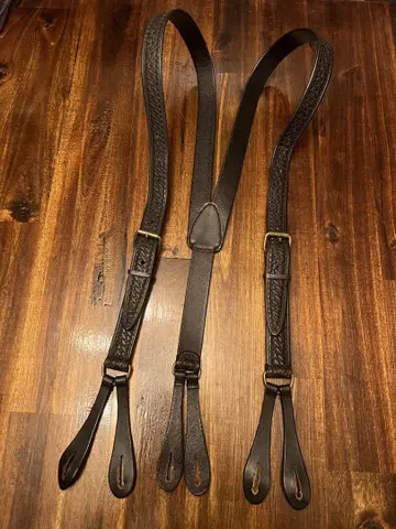 글록 가죽 올 가죽 카빙 디자인 서스펜더
