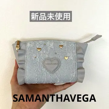 SAMANTHAVEGA 사만사베가 파우치 스카이블루 사만사 프릴