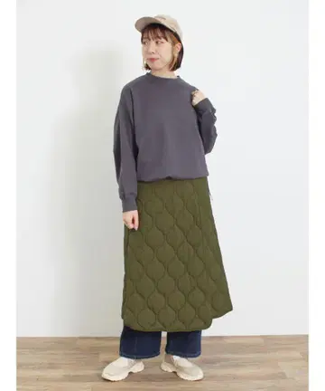 KELTY x Samansa Mos2 퀼팅 랩 스커트