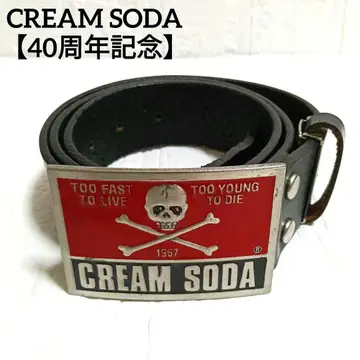 486 [ 새상품급 ] CREAM SODA 크림 소다 40주년 버클 벨트
