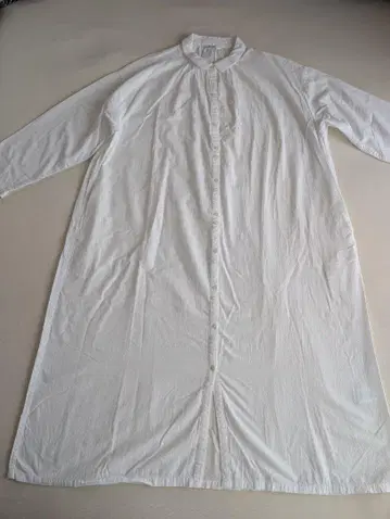 화이트 셔츠 원피스 긴팔 약 110cm