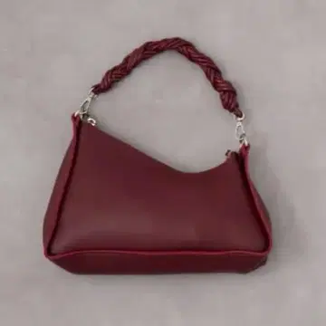 AZUL by moussy 버건디 디자인 핸들 핸드백 백