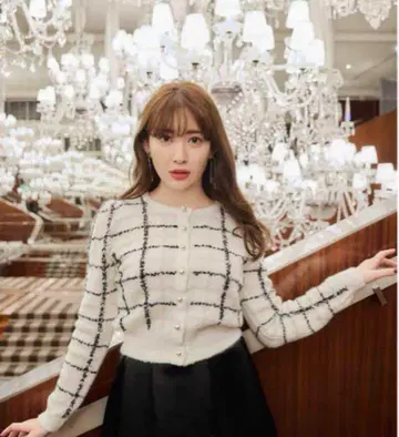 Herlipto Bouncy Check Knit Pullover
