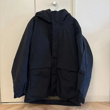 UNIQLO 네이비 후드 부착 다운 자켓 M