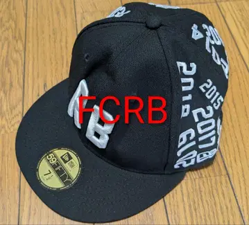 새상품 FCRB x NEWERA 블랙 캡 7 1/2