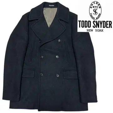 고품질 TODD SNYDER 맨체스터 피 코트 헤비 멜톤 S