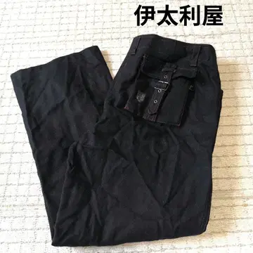 이타리야 이탈리아 레오파드 프린트 블랙 슬랙스 모 100% 13 스티치