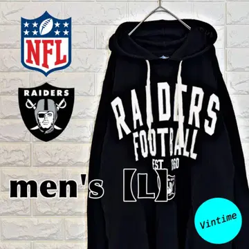 V941 [NFL] 프린트 로고 후드티 [남성용 L] 블랙