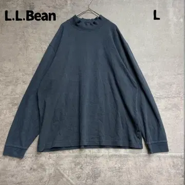 엘엘빈 모크넥 긴팔 T셔츠 네이비 L 남성용 [ 6433 ]