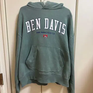 BEN DAVIS 샌프란시스코 후드티 그린 S