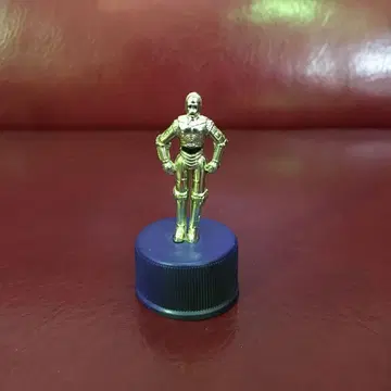 C-3PO 골드 피규어 파란색 캡 포함