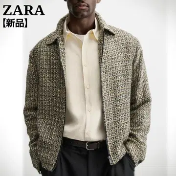 ZARA 자라 남성용 셔츠 자켓 블루종 스윙탑 새상품 M
