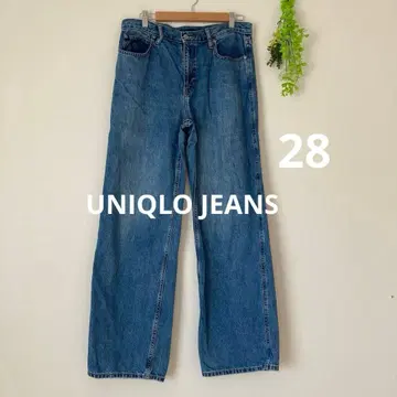 UNIQLOJEANS 스트레이트 데님 팬츠 파랑 28