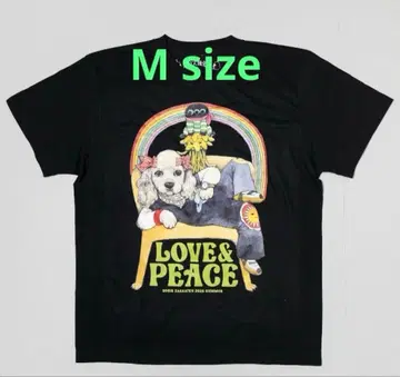 보리스 잡화점 LOVE&PEACE T셔츠 M 히구치 유코 미개봉 새상품